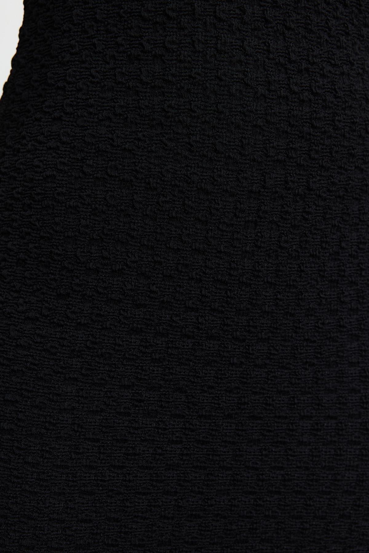 Black Moon Sleeve Knitted Midi Dress, , large image number 3