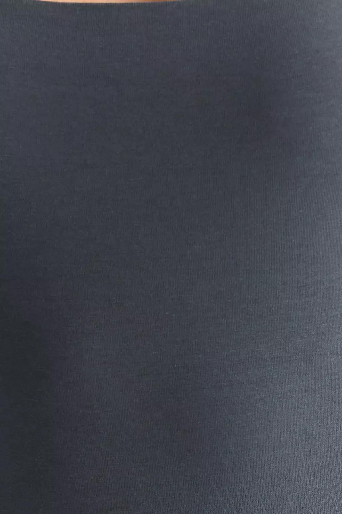 Grey Fitted Square Neck Undershirt, , large image number 2