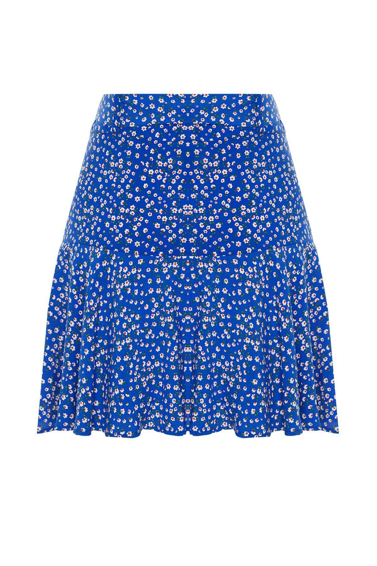 Multicolour Floral Pattern Skort, , large image number 5