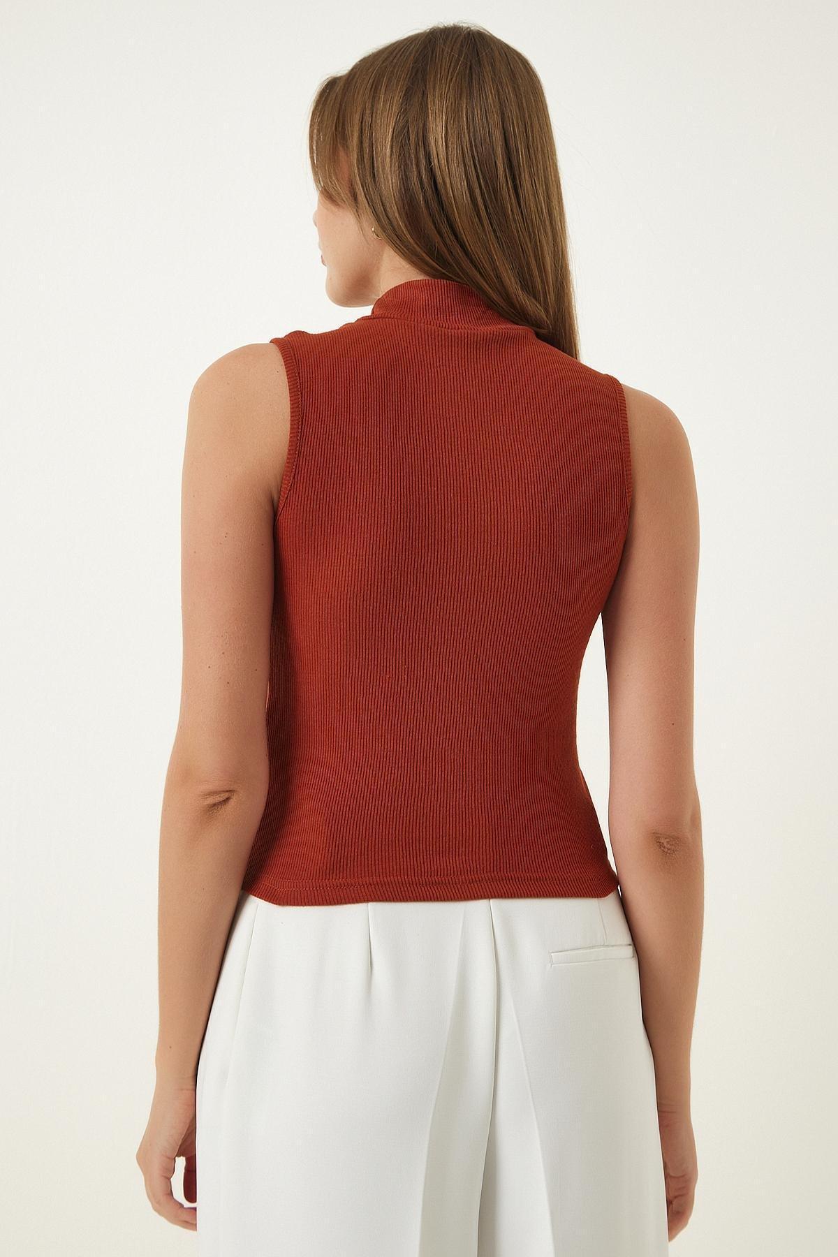Orange Plain Blouse, Tile, large image number 5