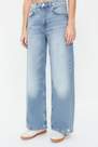 Trendyol - Blue Stitching Extra Wide Leg Jeans