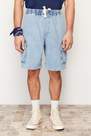 Trendyol - Blue Cargo Pocket Elastic Waist Jeans