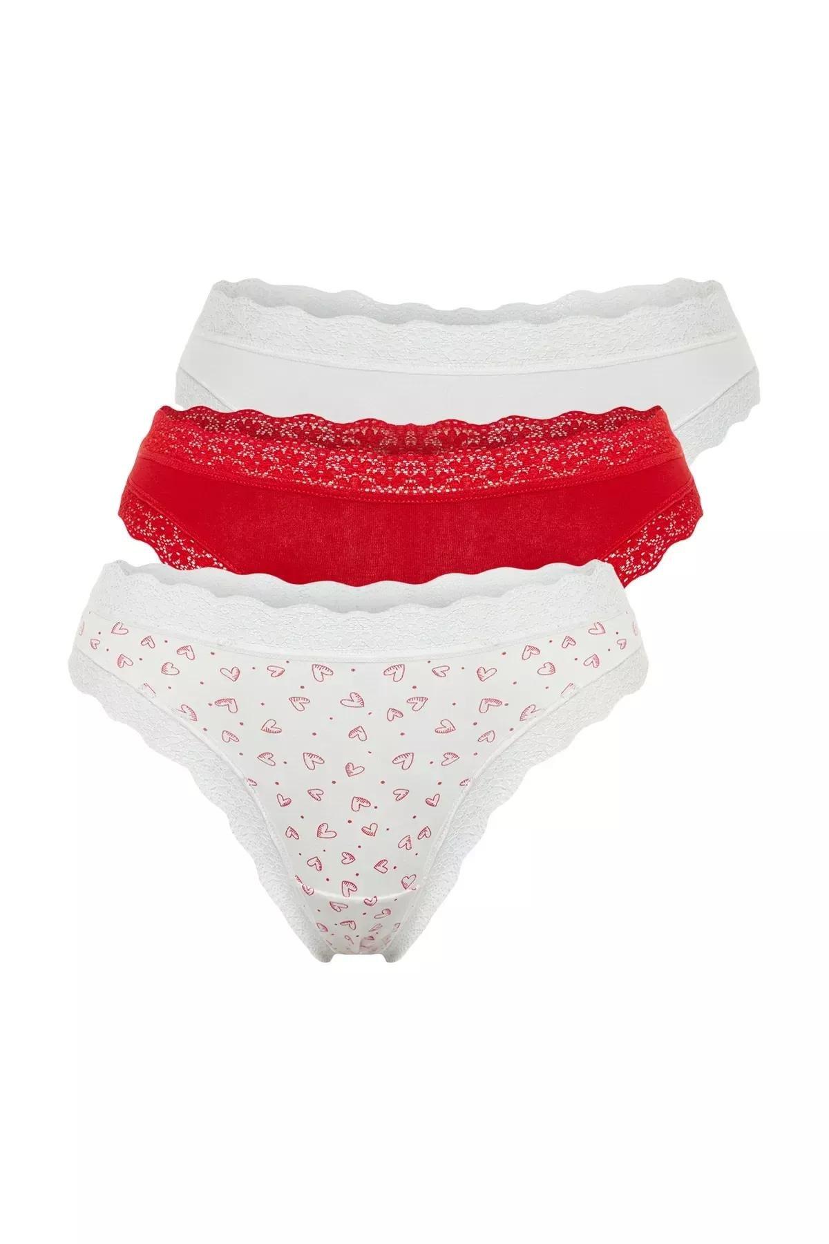 Multicoloured Detailed Thong, Set Of 3, C101_1704, large image number 5