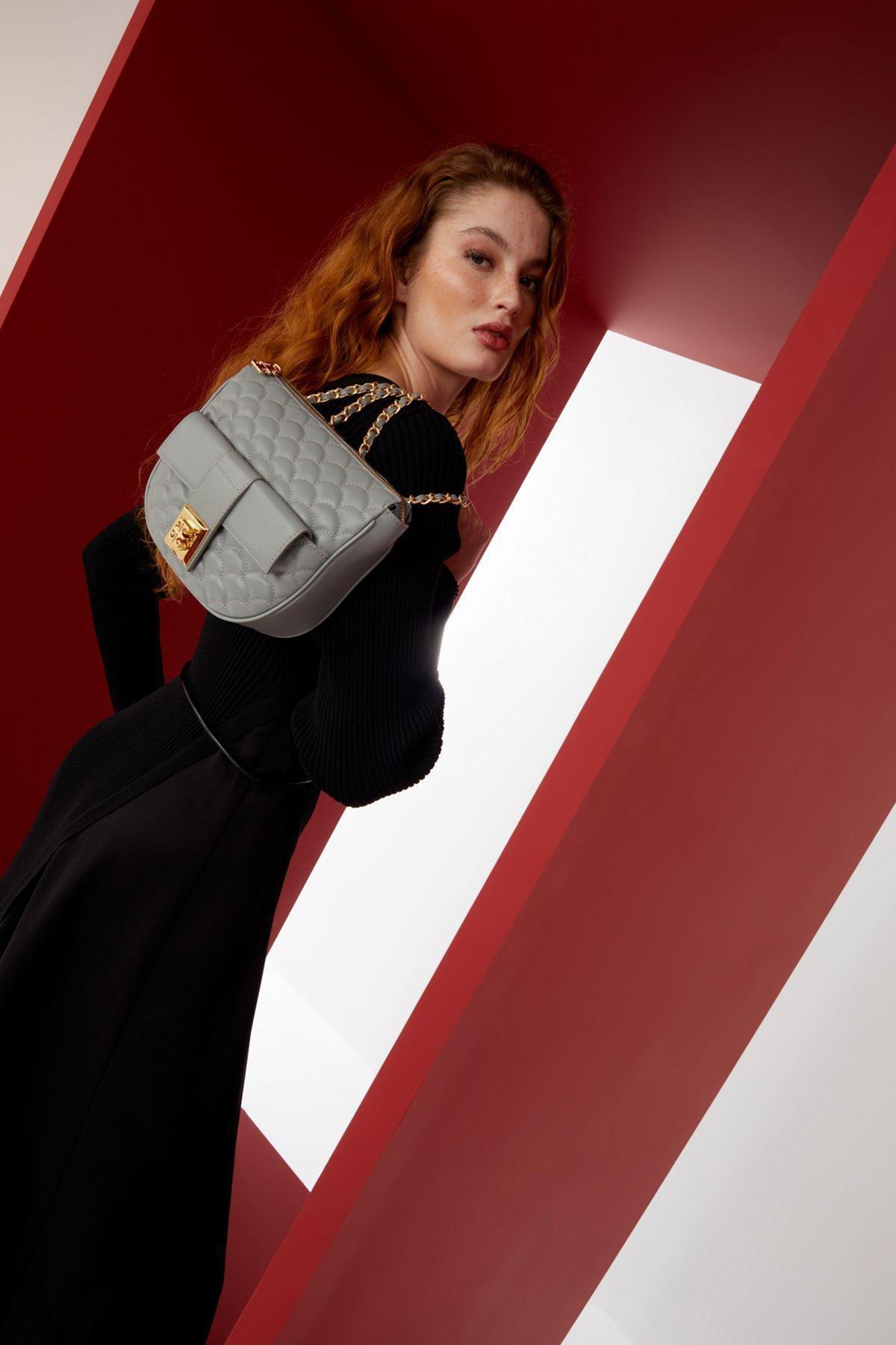 Grey Shoulder Bag, C101_5662, large image number 2