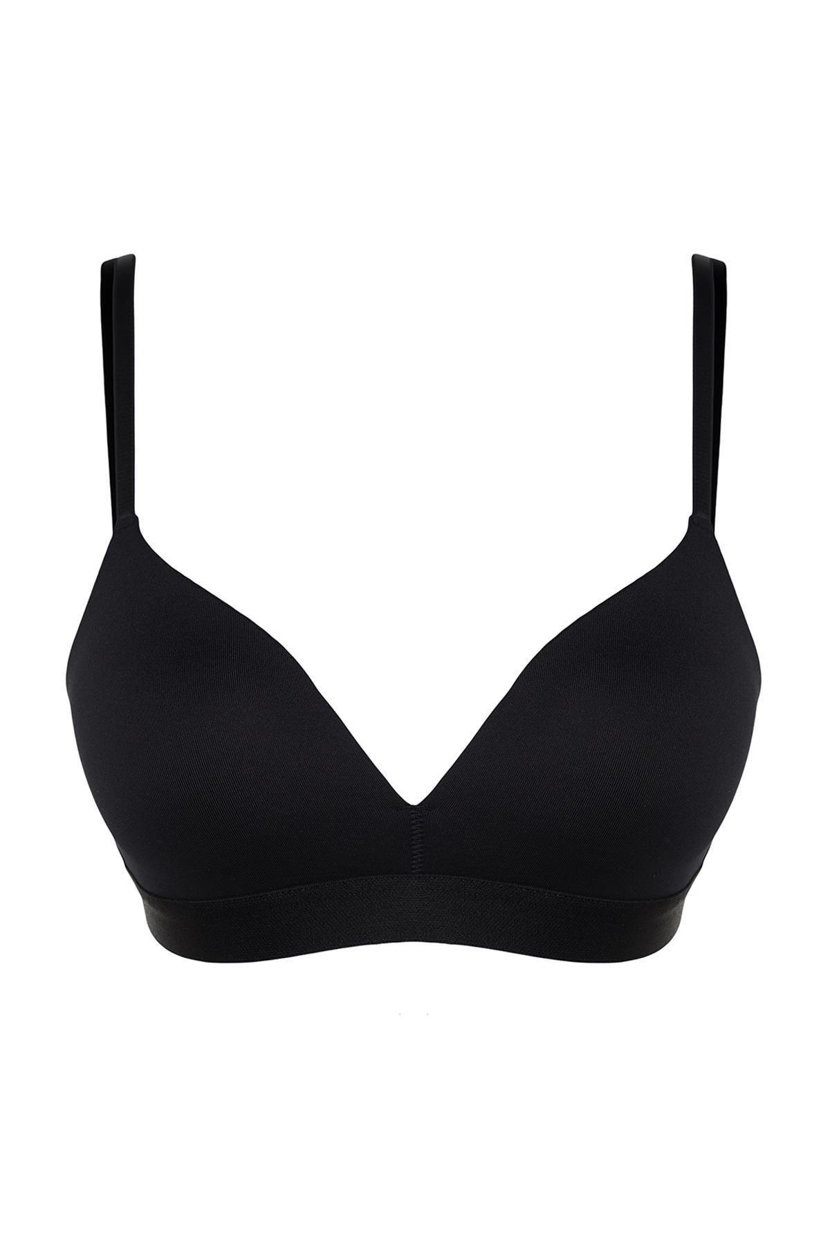 Black Coated Non-Wireless Bra, , large image number 5