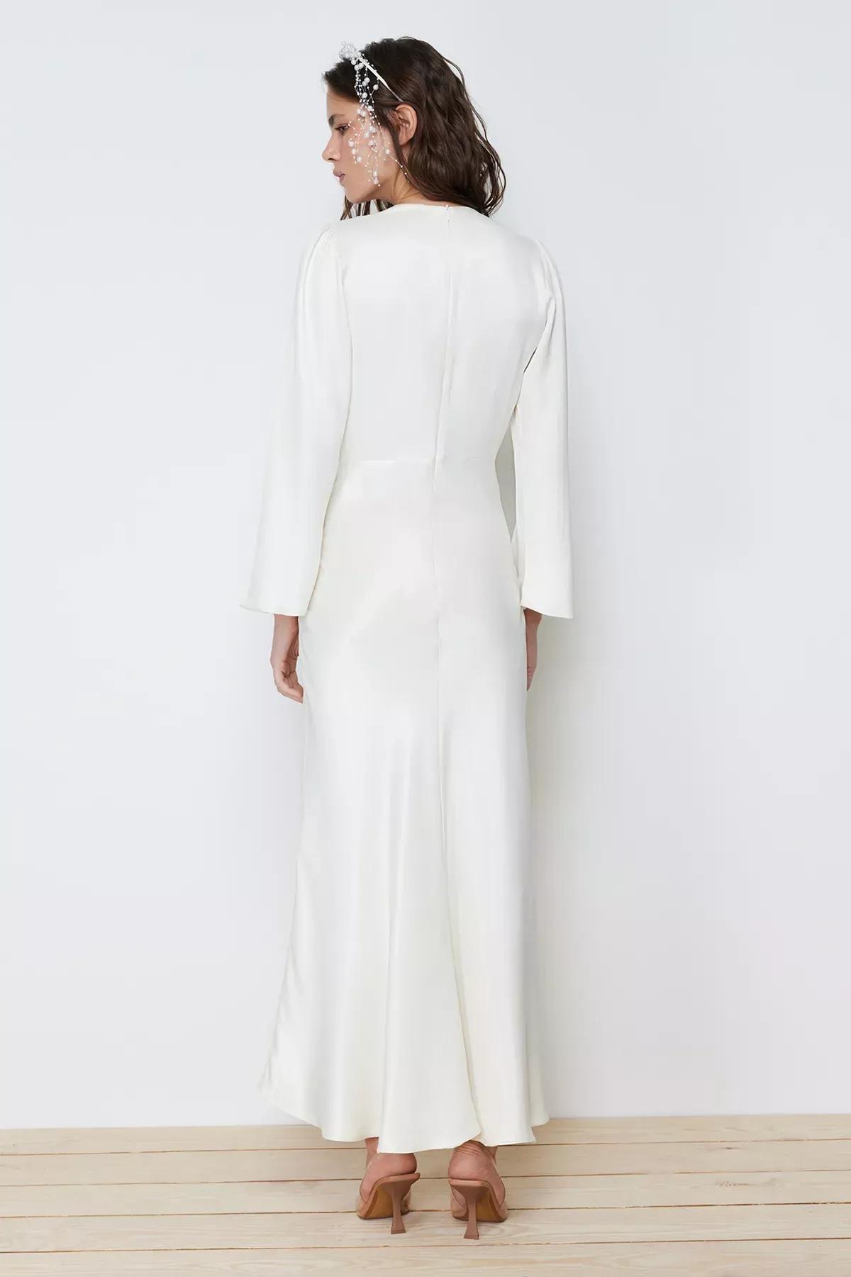 فستان مناسبات، أبيض, Cream, large image number 5
