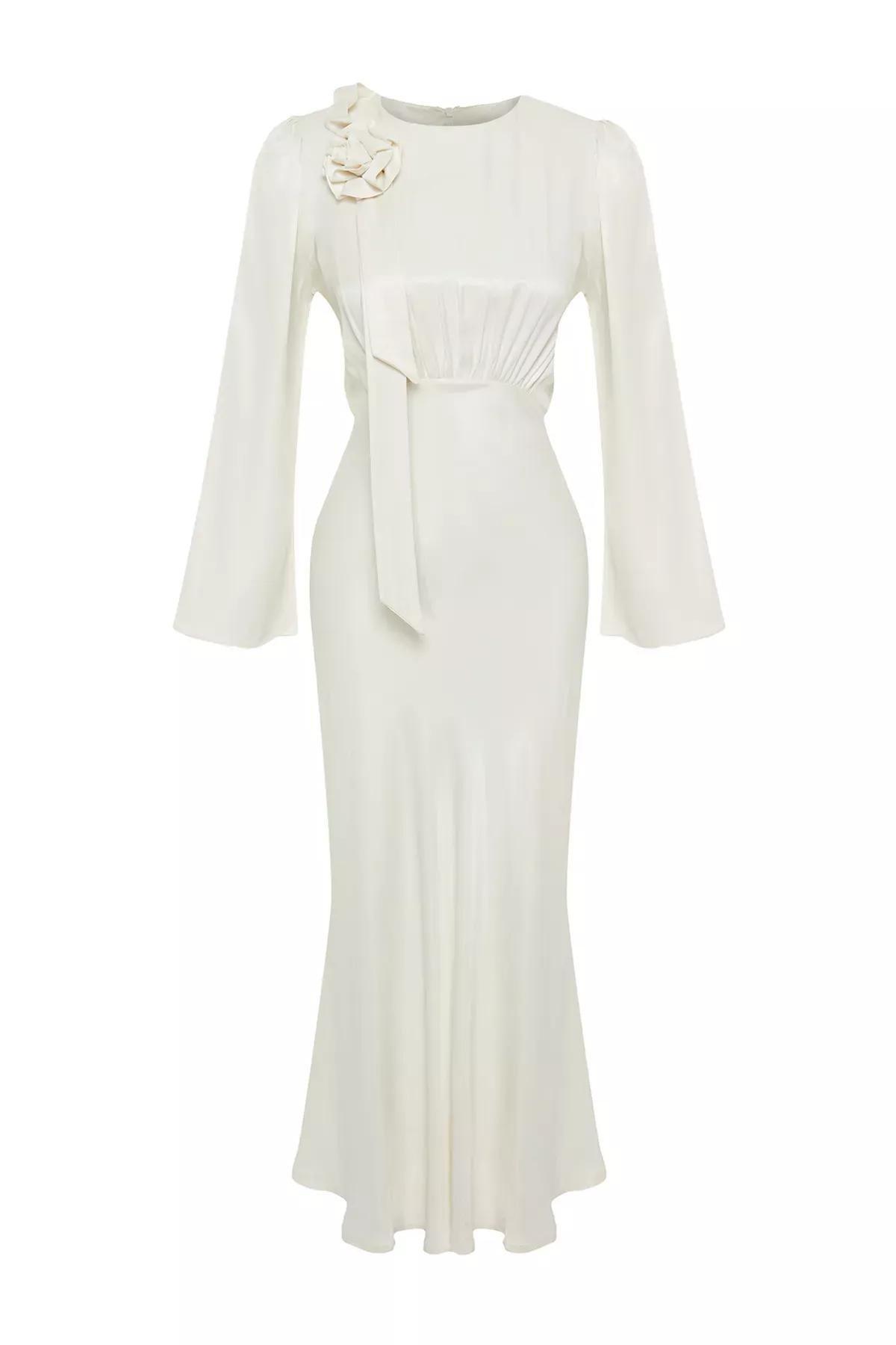 فستان مناسبات، أبيض, Cream, large image number 6