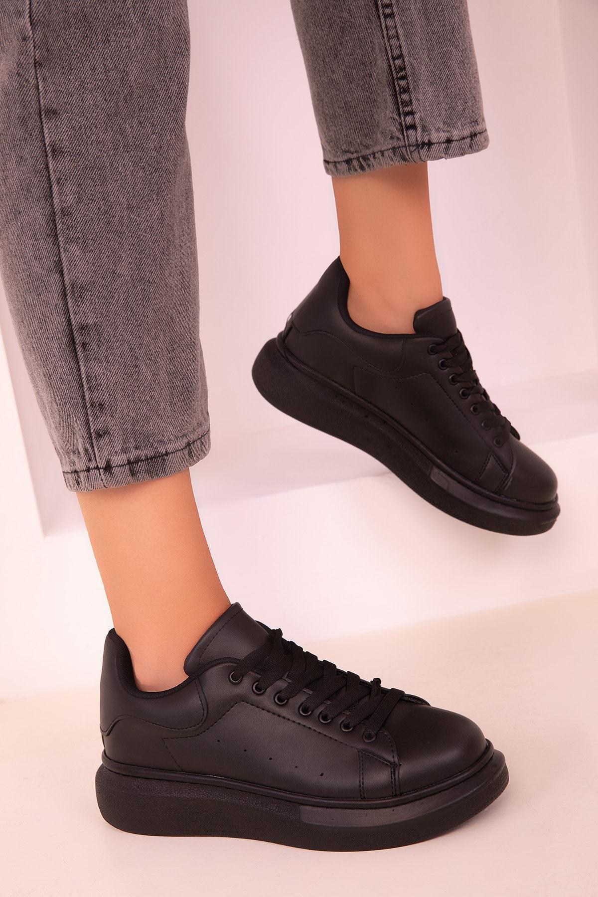 Black Casual Sneakers, , large image number 0