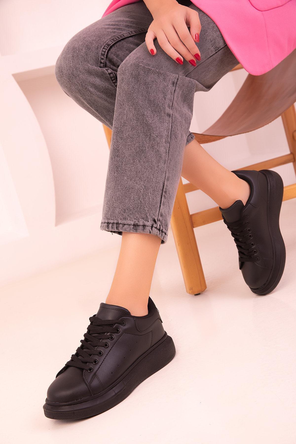 Black Casual Sneakers, , large image number 1
