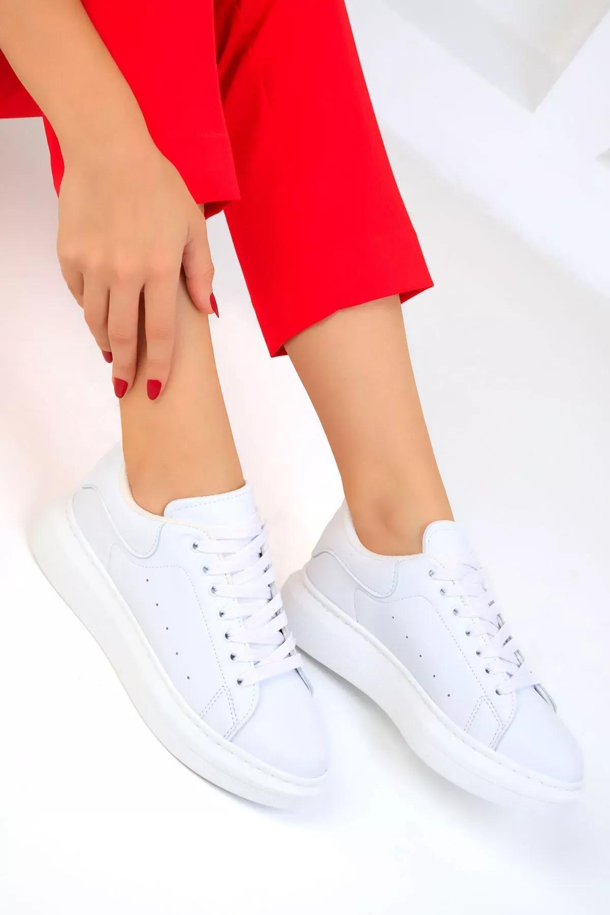 White Casual Sneakers, , large image number 0