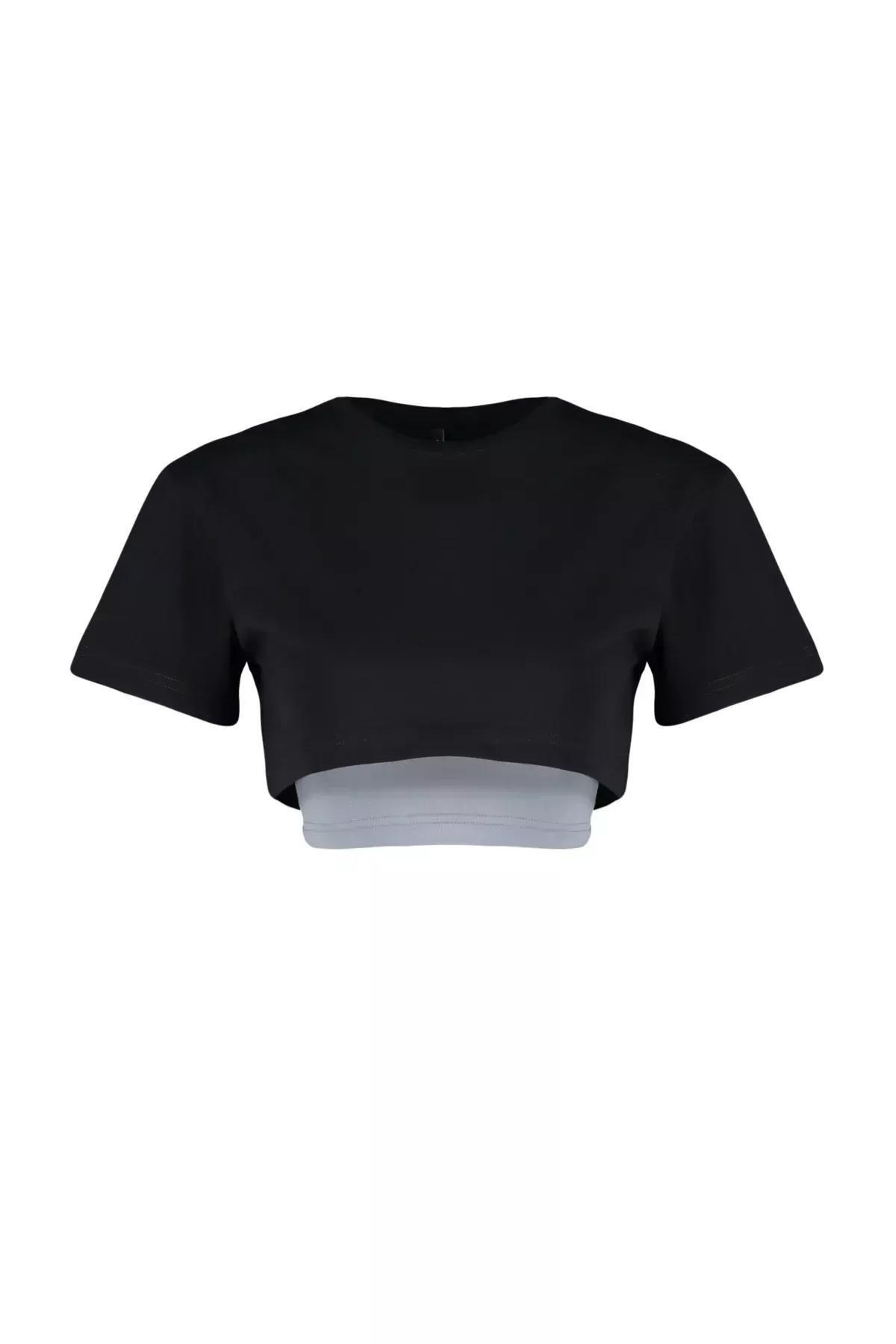 Multicolour Layered Cropped Top, C101_5710, large image number 6