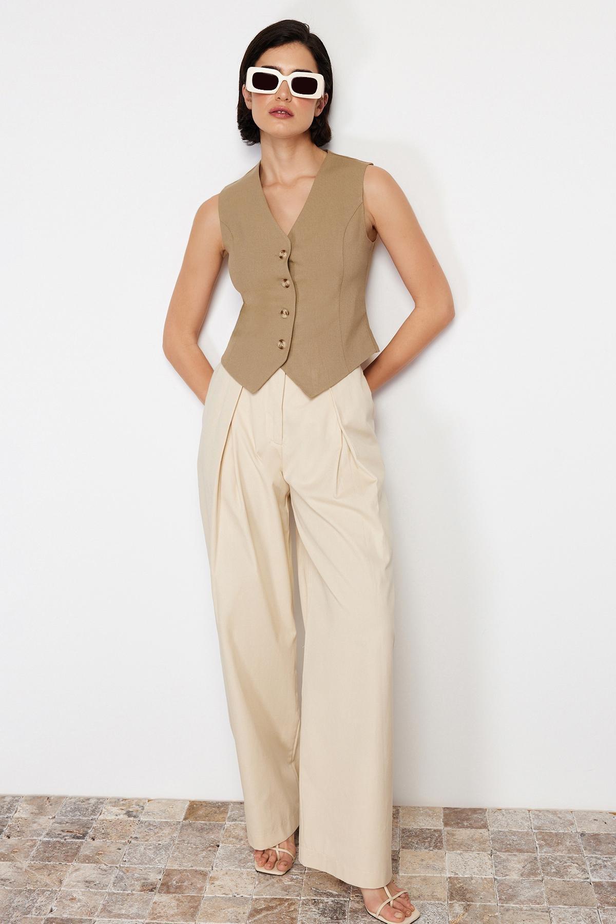 Mink Premium Woven Vest, , large image number 0