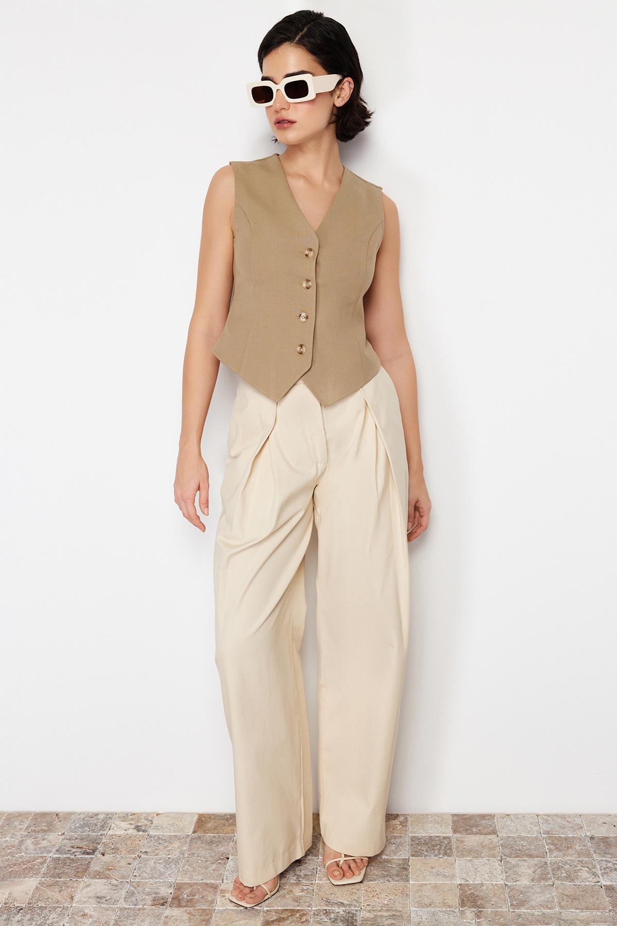 Mink Premium Woven Vest, , large image number 1