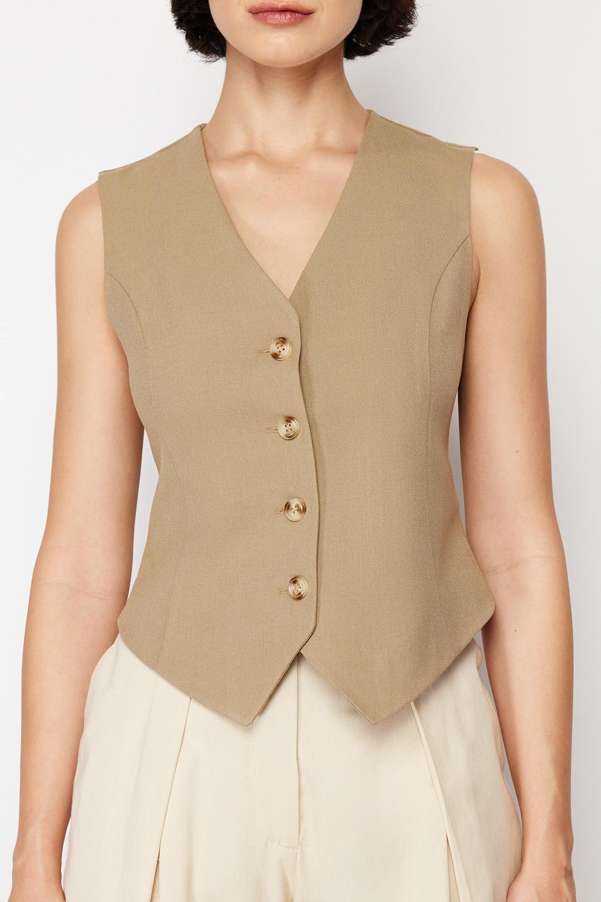 Mink Premium Woven Vest, , large image number 4