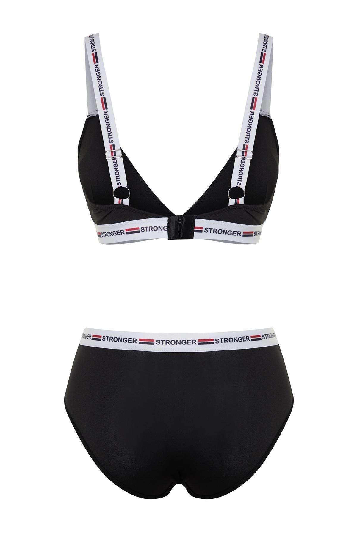 Black Detailed Covered Lingerie Set, , large image number 6