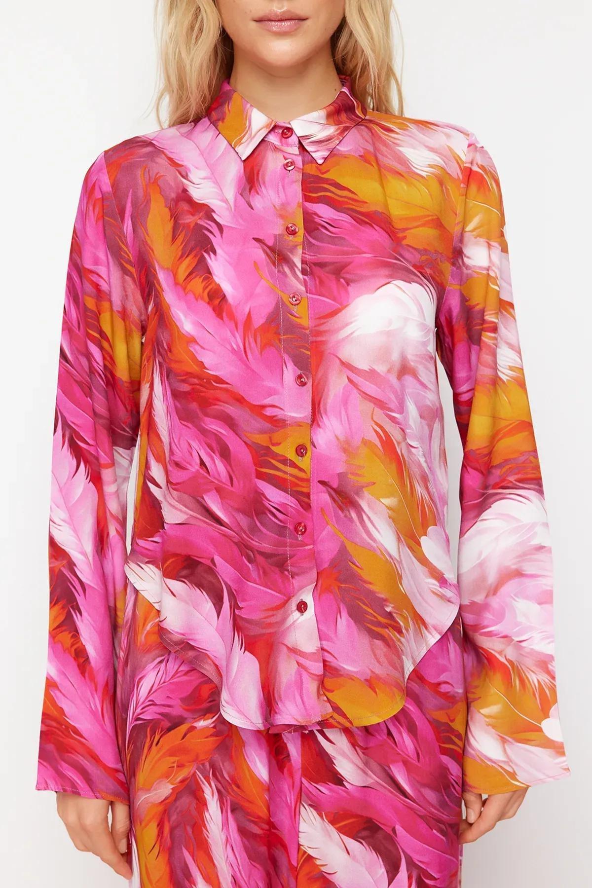Multicolour Patterned Woven Co-Ord Set, Pink-Multicolor, large image number 3