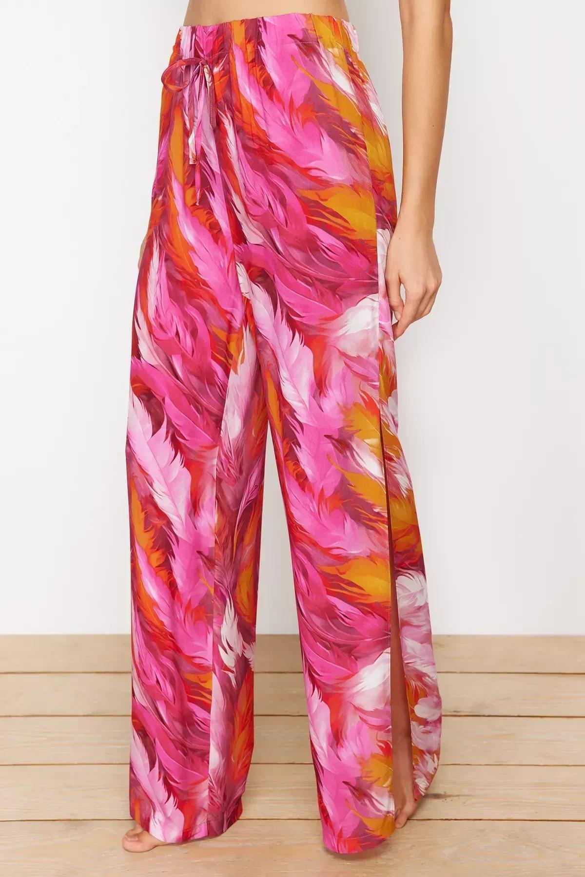 Multicolour Patterned Woven Co-Ord Set, Pink-Multicolor, large image number 4