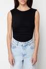 Trendyol - Black Waist Zero Sleeve Knitted Bodysuit