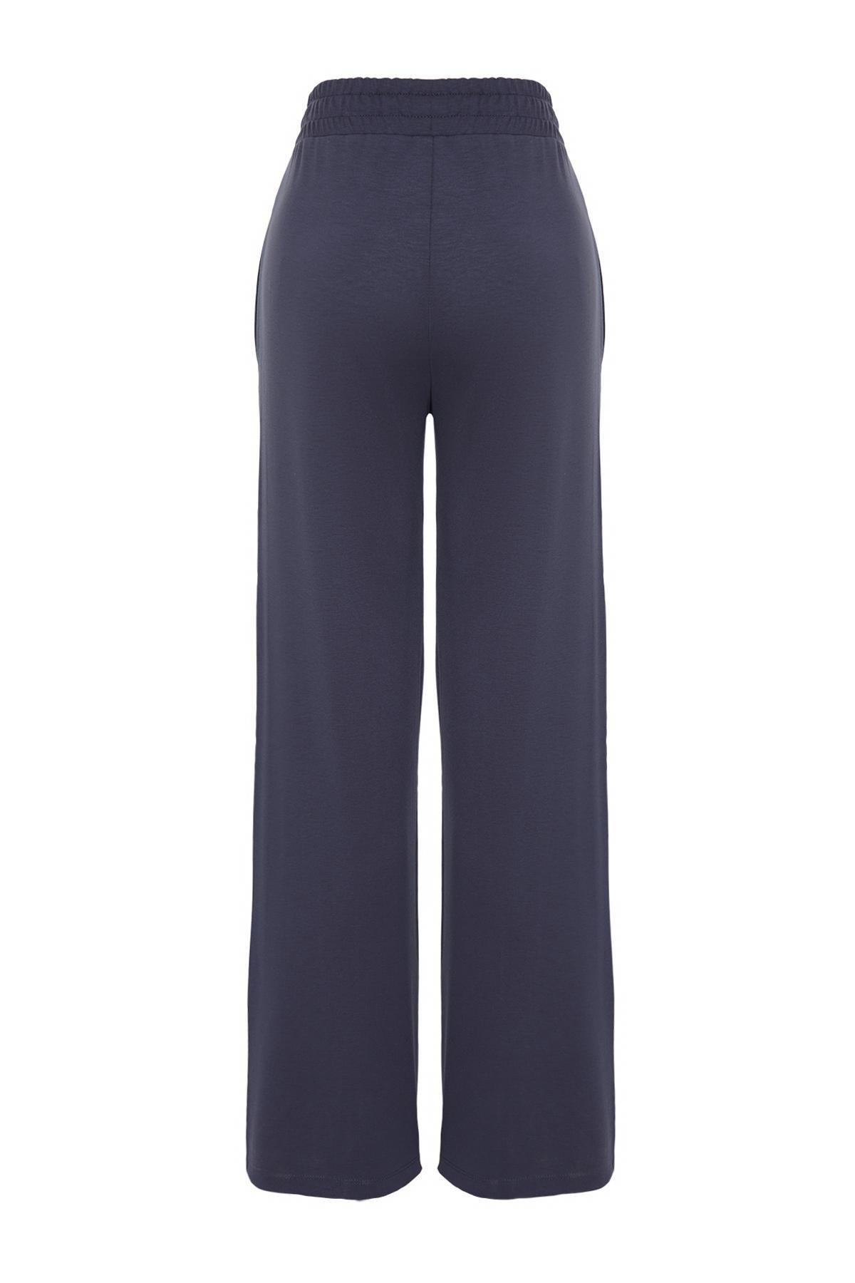 Grey Ribbed Sweatpants, , large image number 5