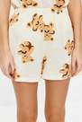 Trendyol - Cream Cotton Patterned Knitted Pajama Set