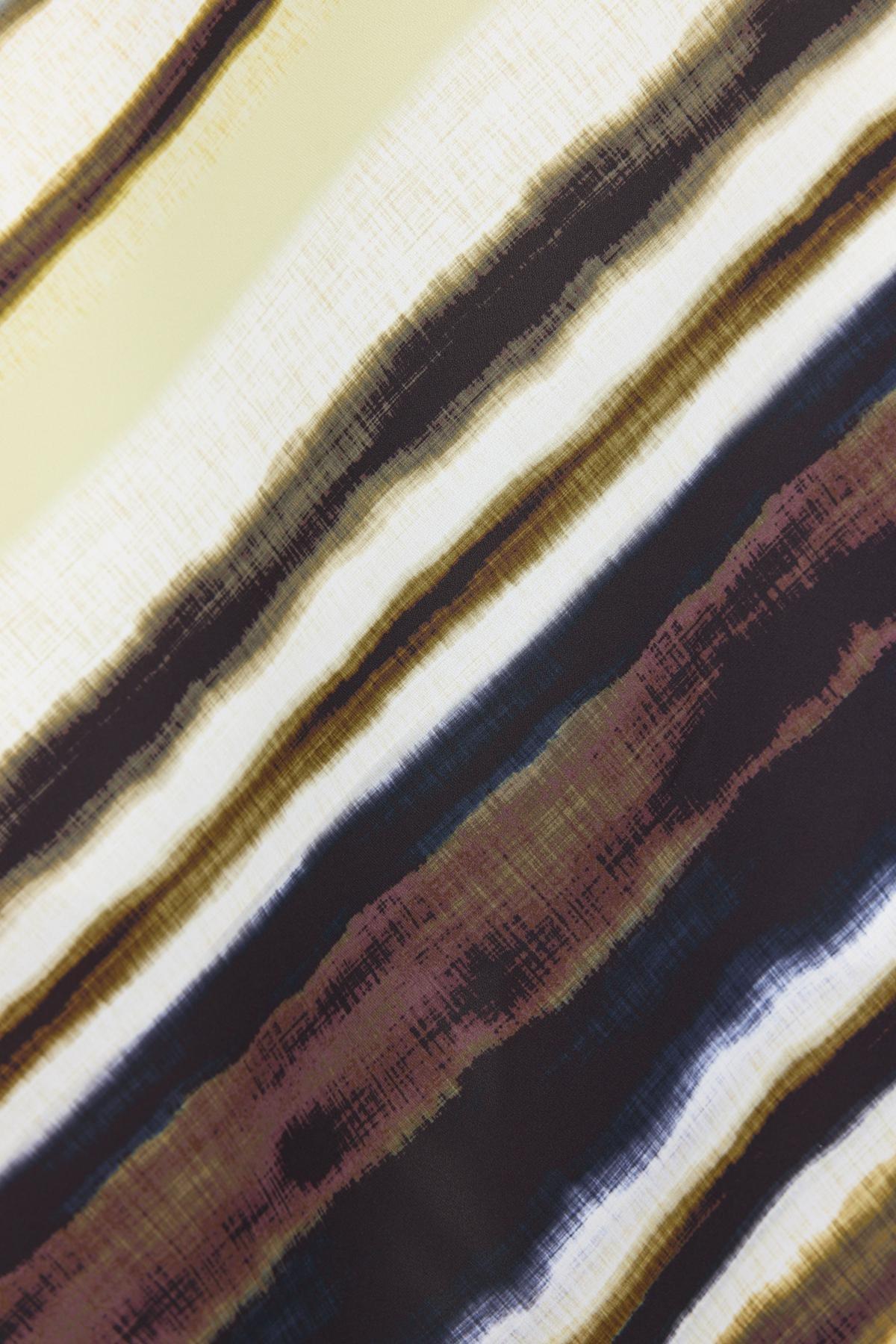Multicolour Satin Patterned Midi Skirt, , large image number 4