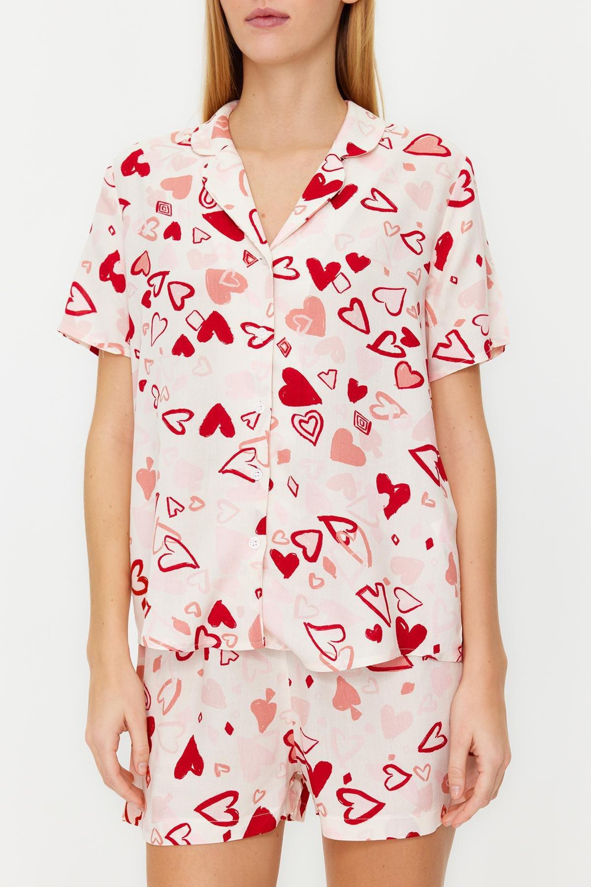 Multicolour Patterned Woven Pajama Set, , large image number 3