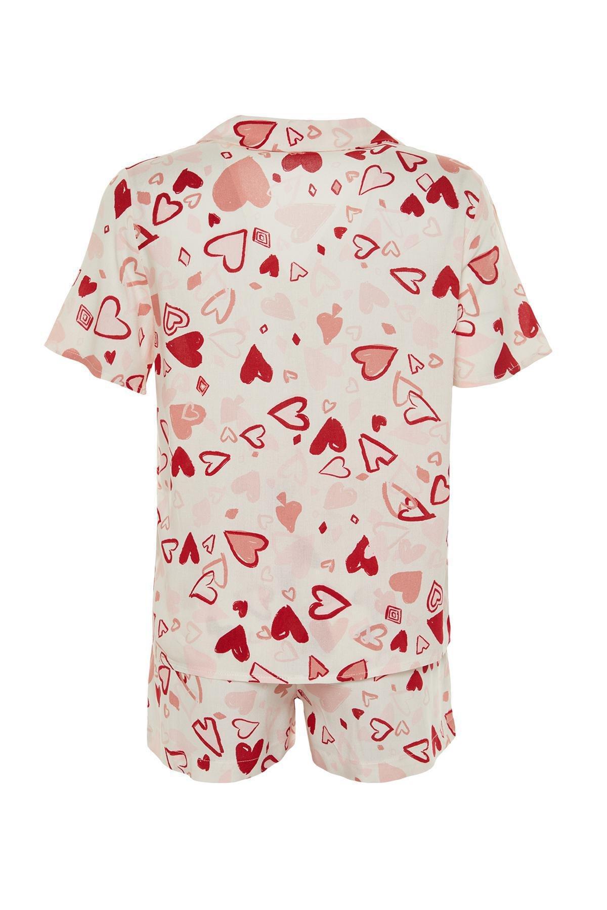Multicolour Patterned Woven Pajama Set, , large image number 6