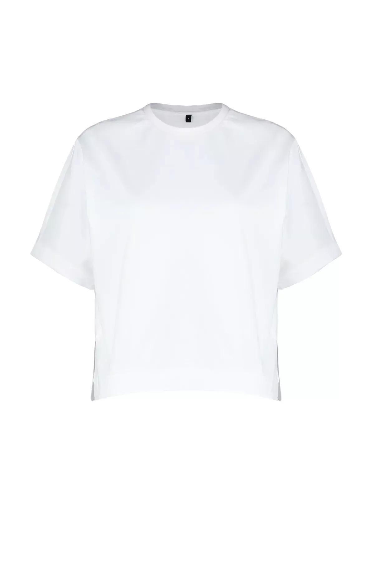 تيشيرت مُحاك، كريمي, Ecru, large image number 5