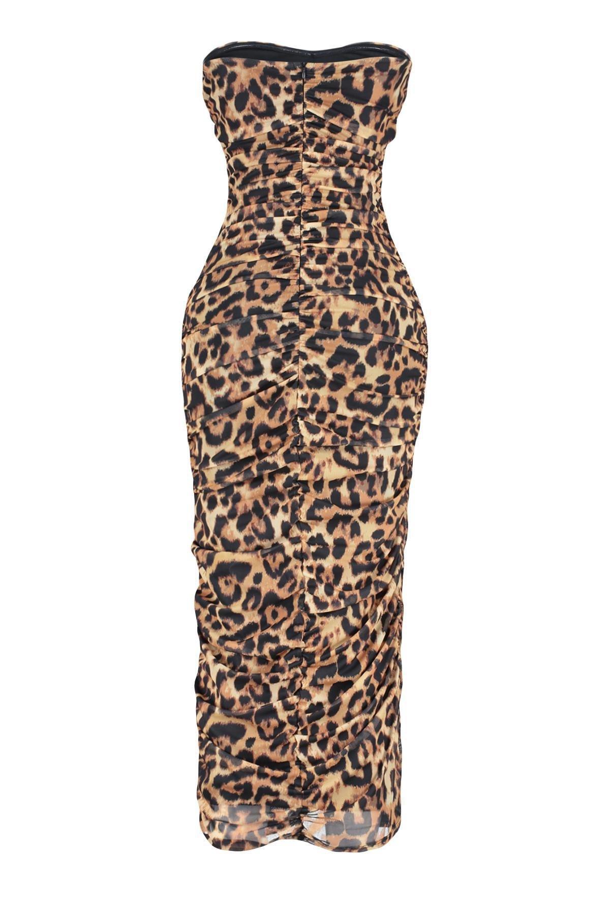 Multicolour Draped Fitted Occasion Wear Dress, , large image number 5