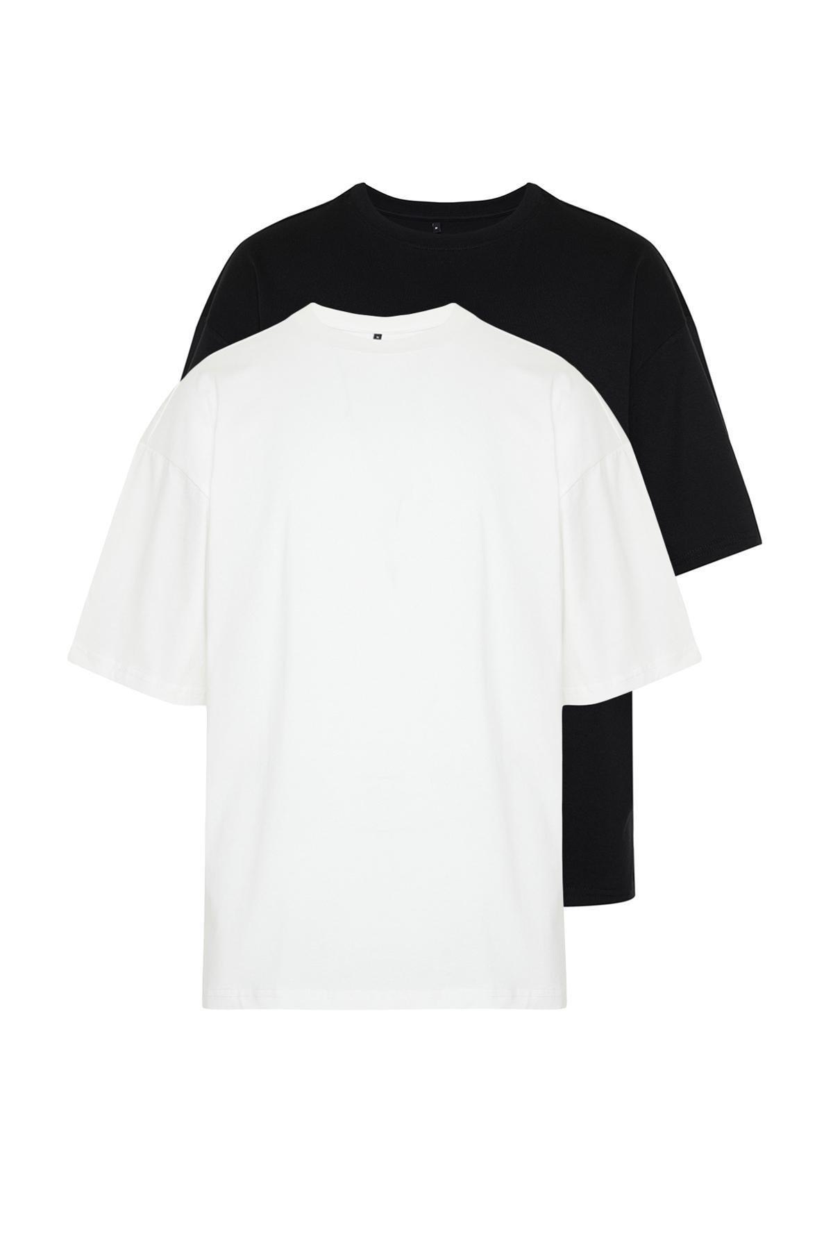 Multicolour Oversize T-Shirt, Set Of 2, , large image number 0