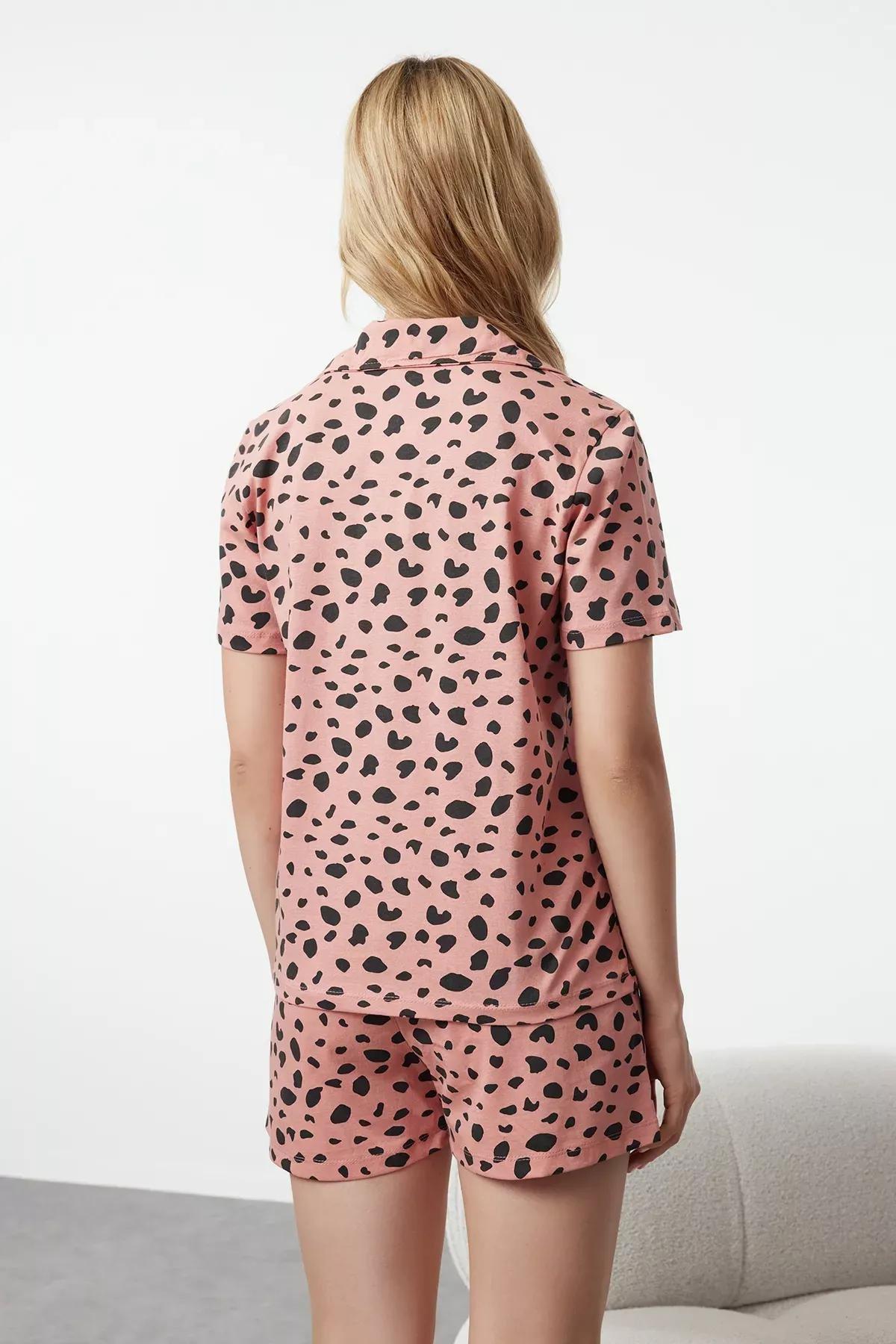 Multicolour Patterned Knitted Pyjamas Set, , large image number 4