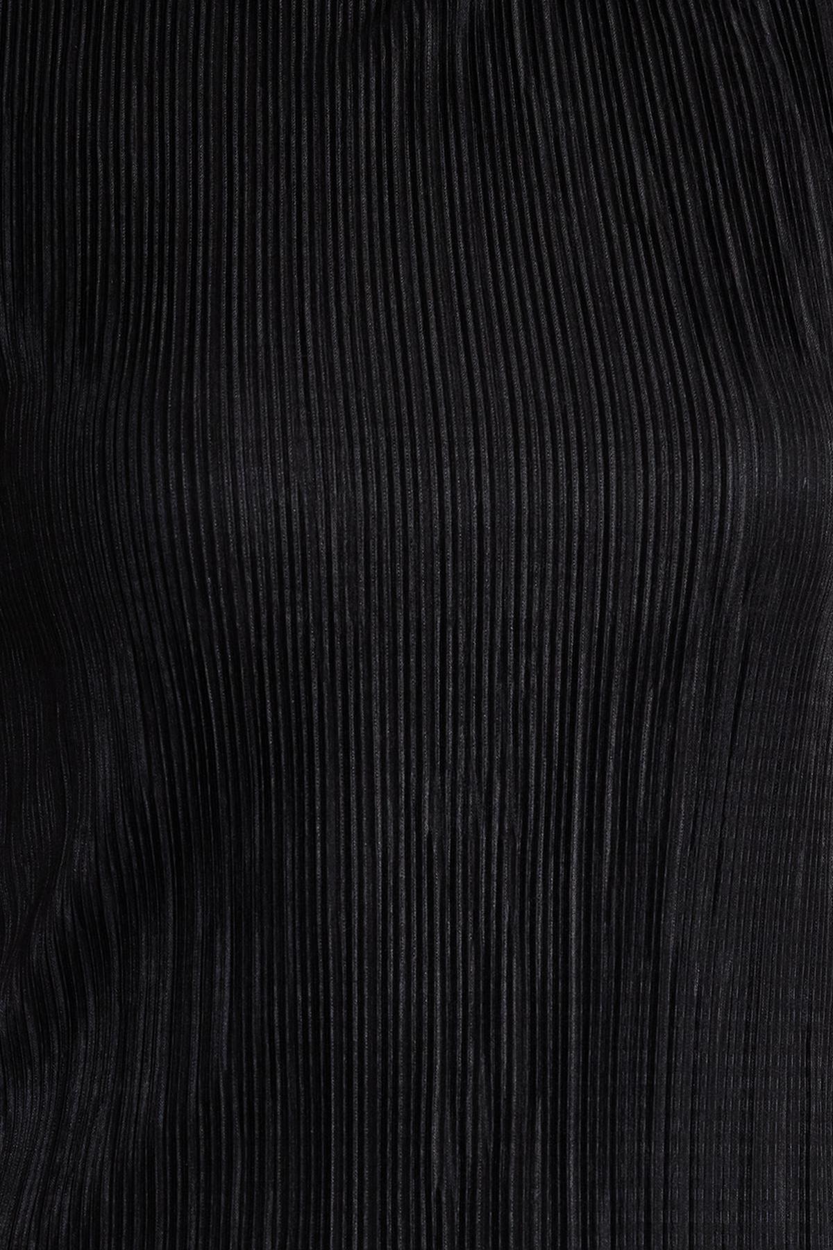 Black Skater Pleated Elegant Occasion Wear Dress, , large image number 4