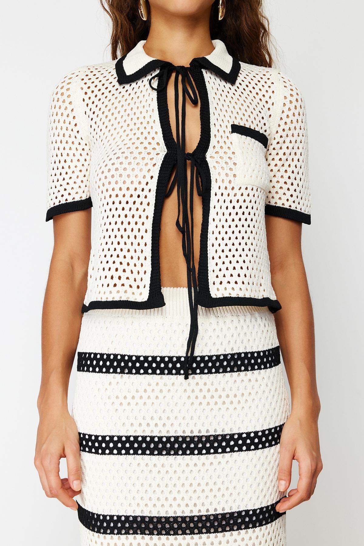 White Openwork Co-Ord Set, , large image number 3