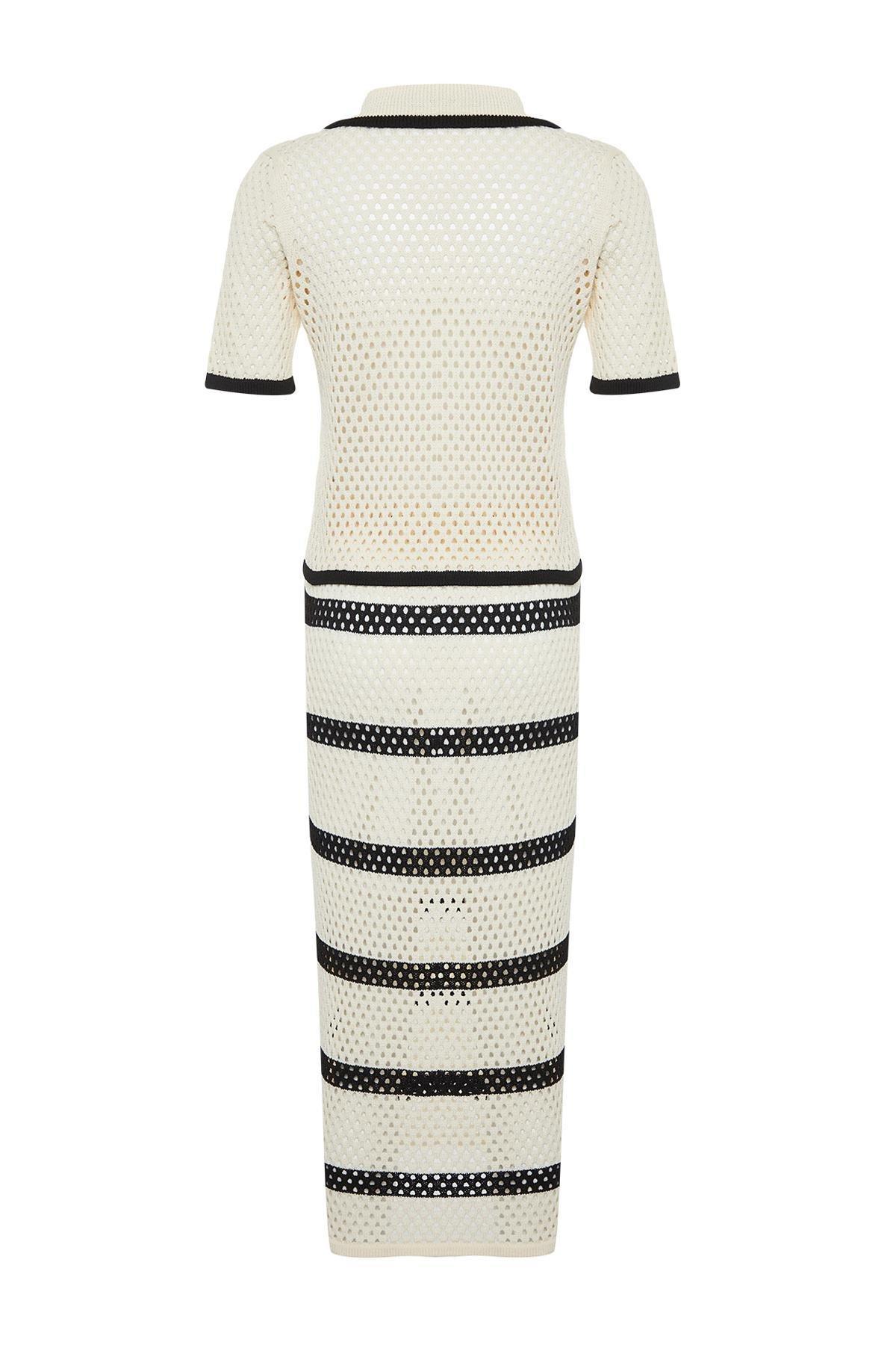 White Openwork Co-Ord Set, , large image number 6