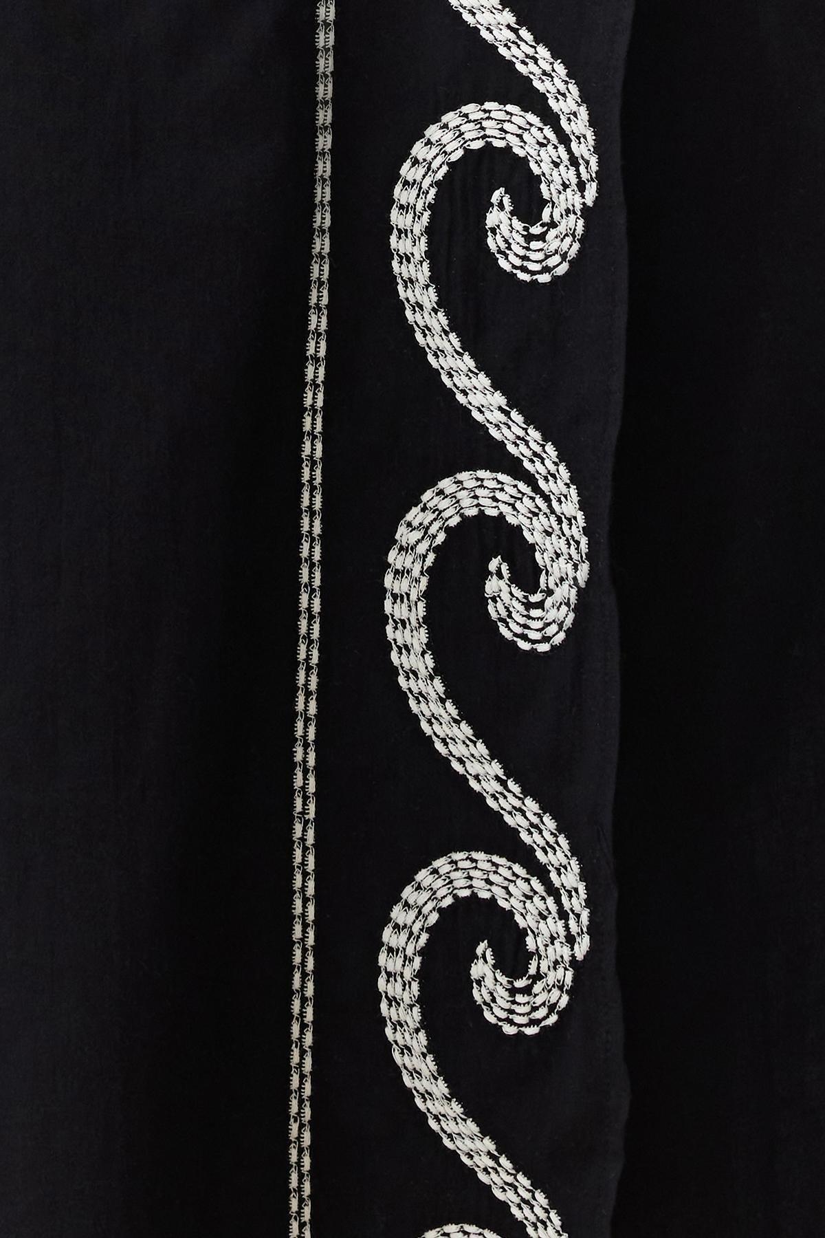 Black Woven One-Shoulder Co-Ord Set, , large image number 2