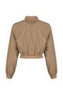 Trendyol - Brown Oversize Crop Thin Coat