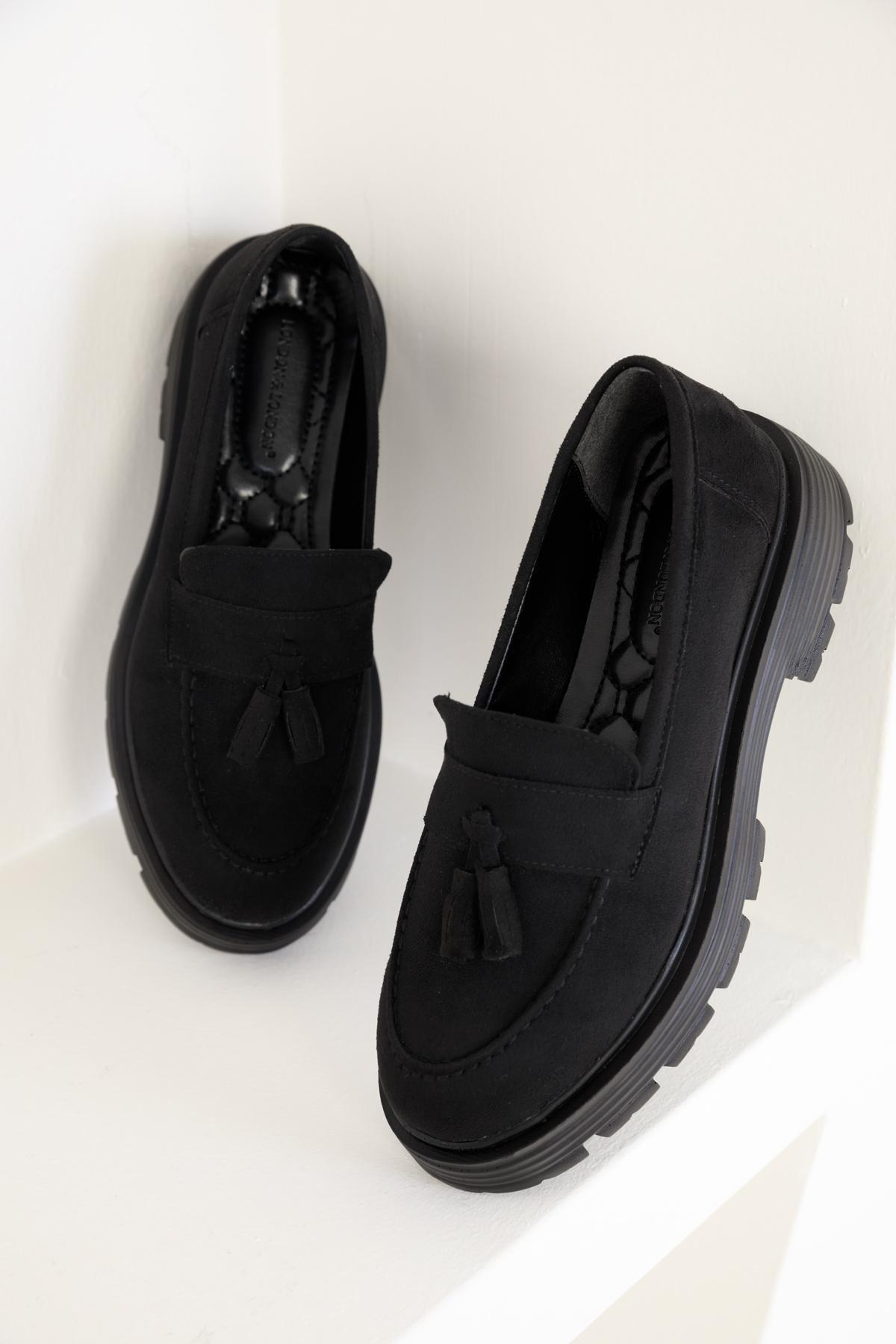 Black Suede Casual Shoes, C101_2531, large image number 4