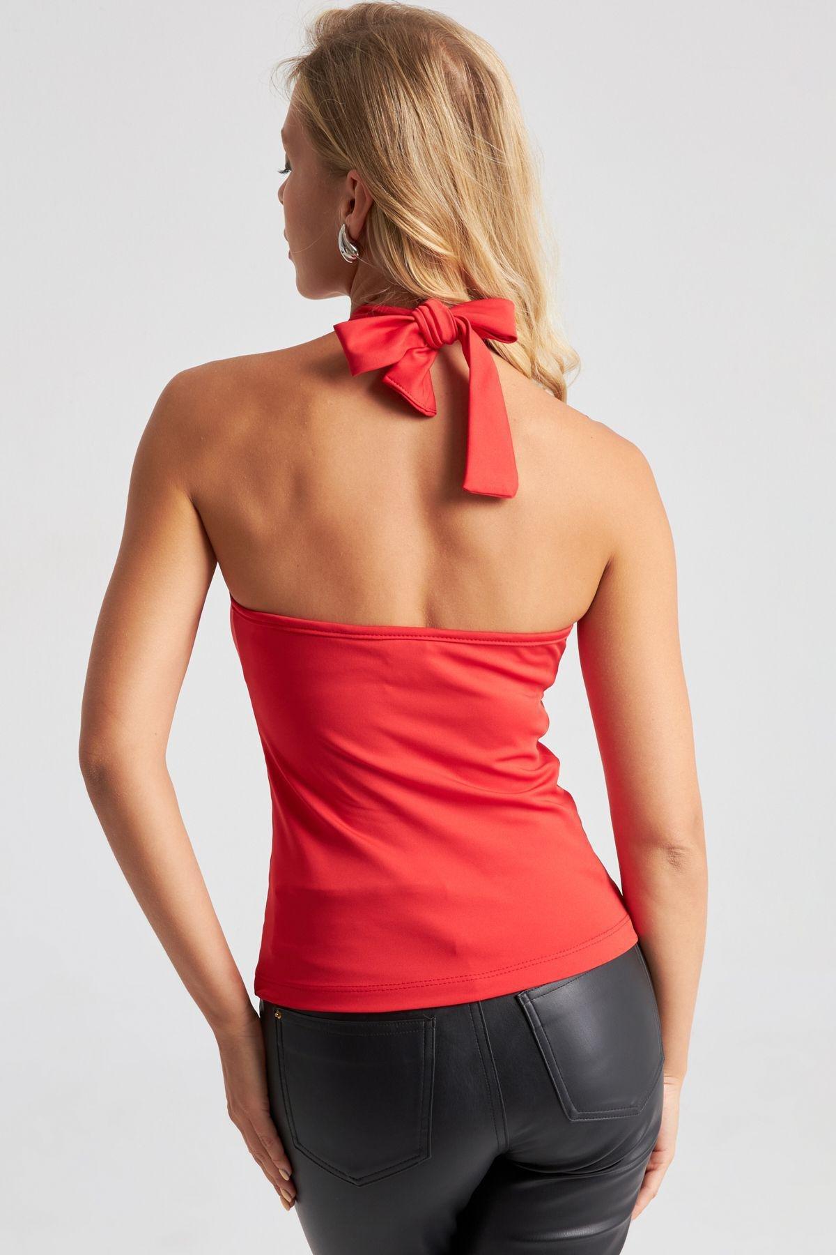 Tie Front Party Crop Blouse, , large image number 2