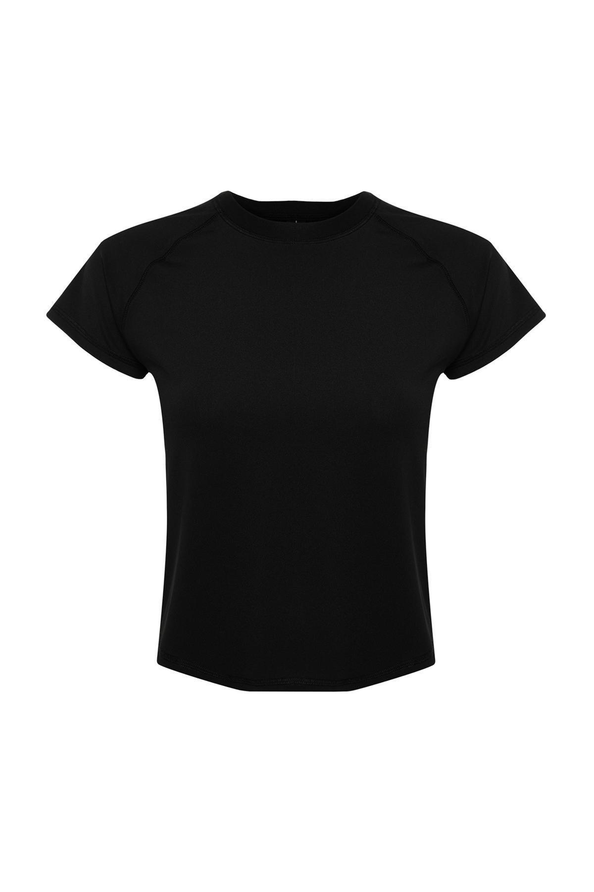 Black Printed Sports T-Shirt, , large image number 5