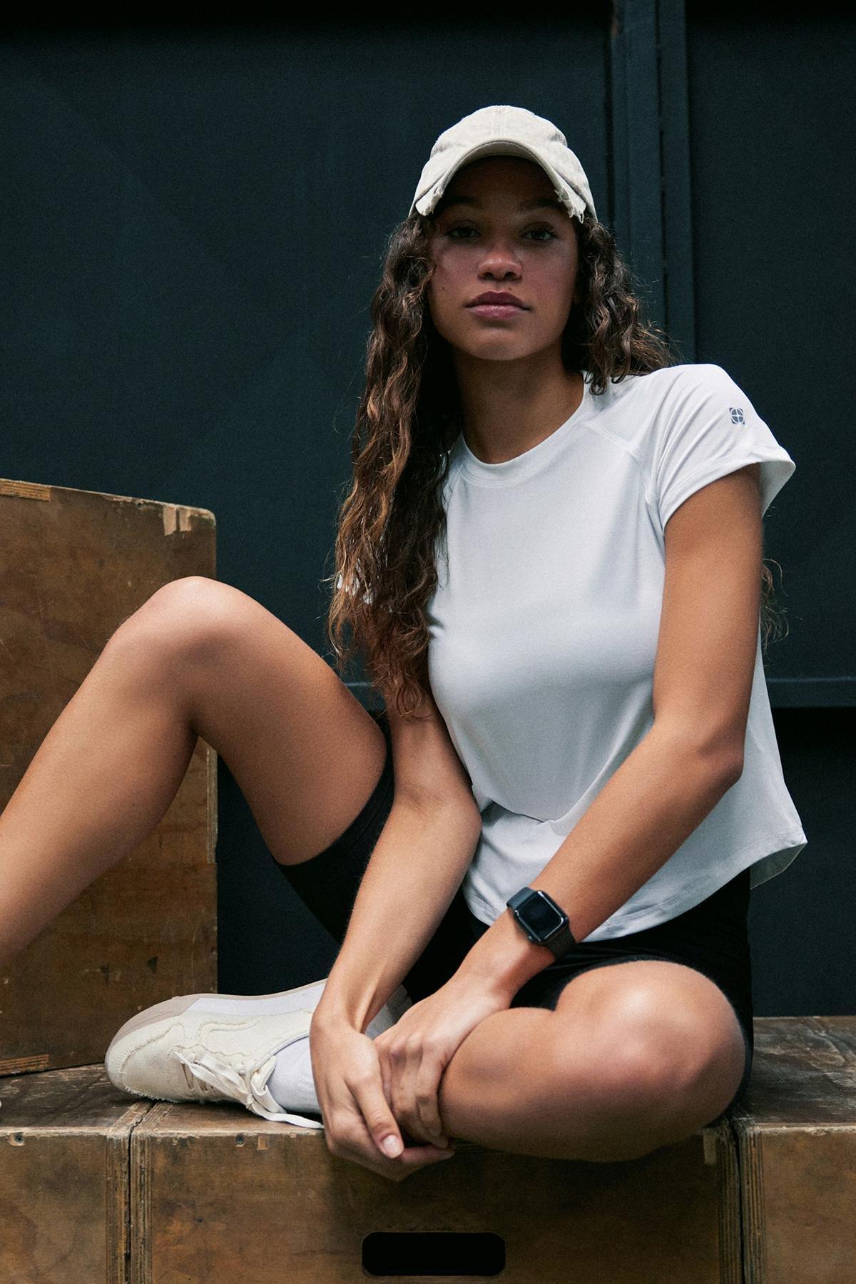 White Printed Sports T-Shirt, , large image number 0