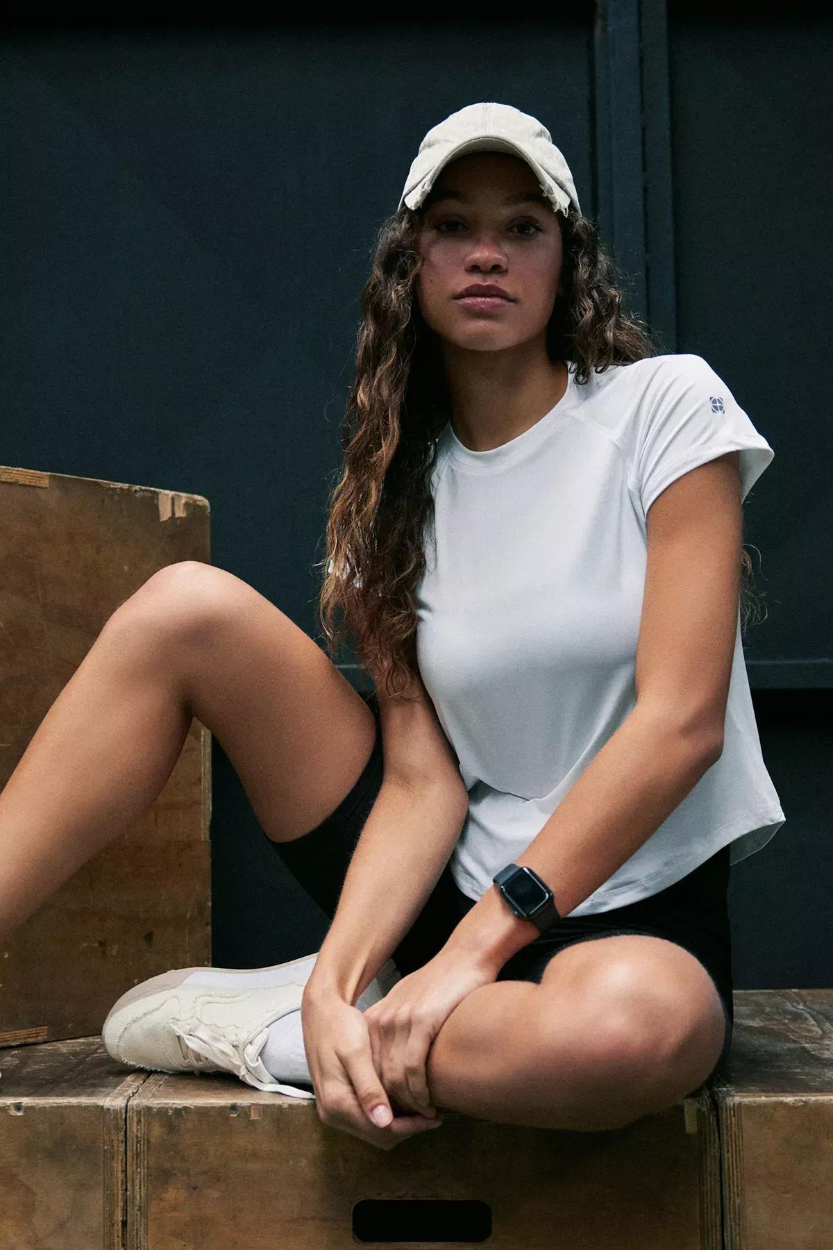 White Printed Sports T-Shirt, White, large image number 0