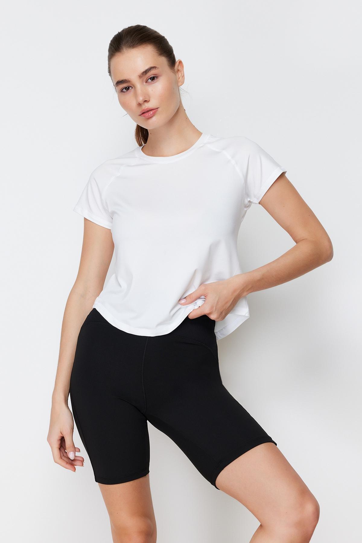 White Printed Sports T-Shirt, , large image number 2