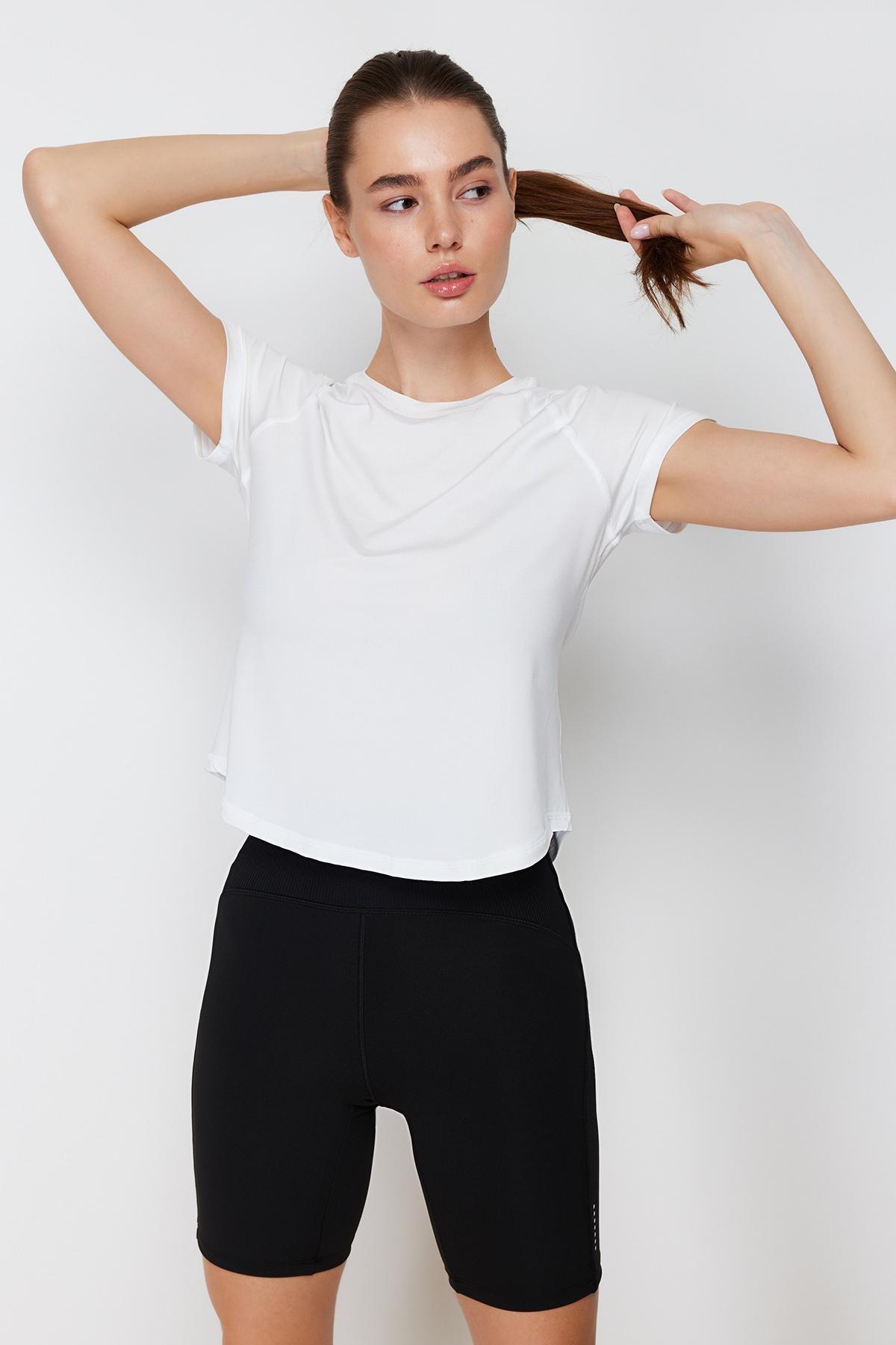 White Printed Sports T-Shirt, , large image number 3