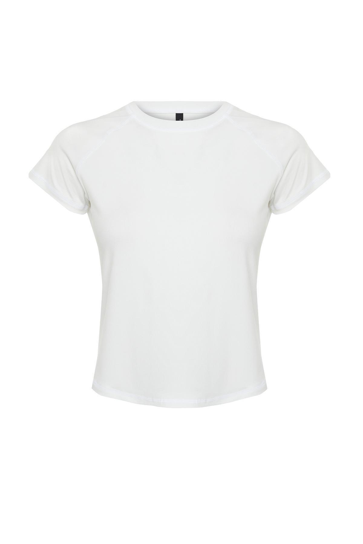 White Printed Sports T-Shirt, , large image number 5