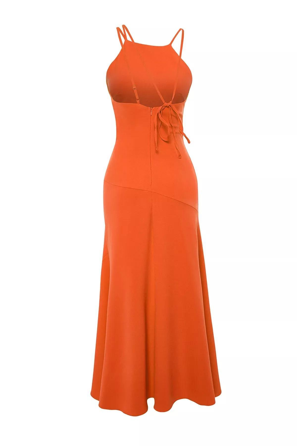 Orange Tie Back Dress, , large image number 6