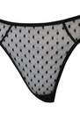 Trendyol - Black Polka-Dot Detailed Capless Underwear Co-Ord Set