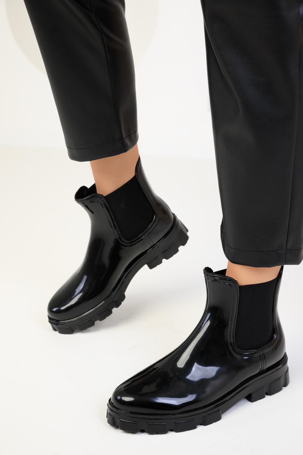 Black Glossy Boots, , large image number 1