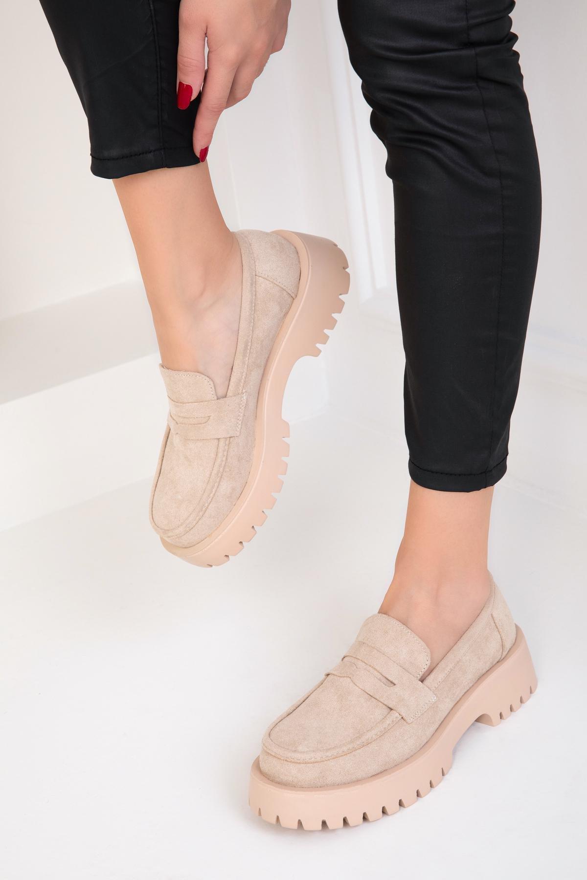 Beige Suede Casual Shoes, , large image number 2
