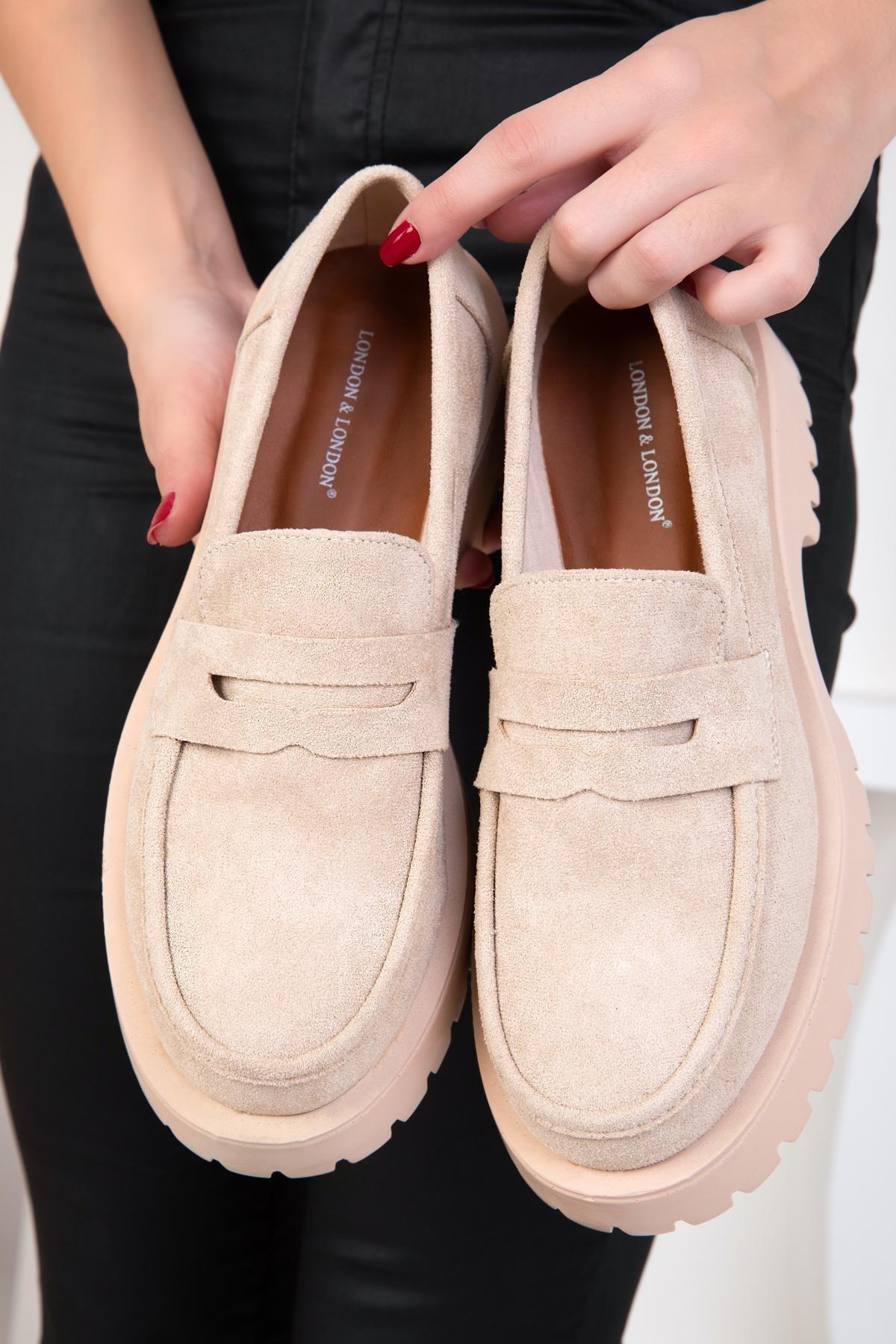 Beige Suede Casual Shoes, , large image number 4