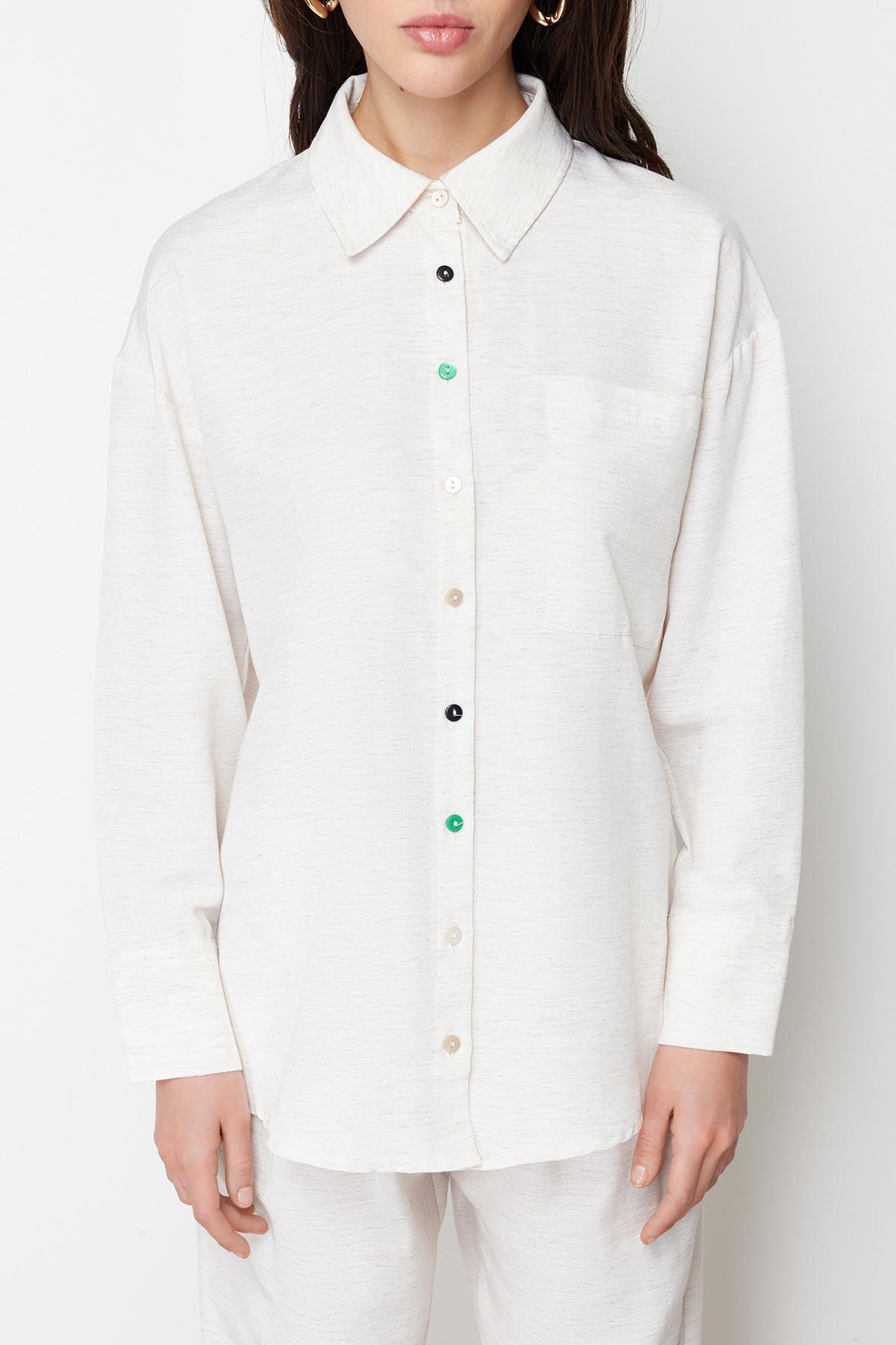 White Linen Co-Ord Set, , large image number 3